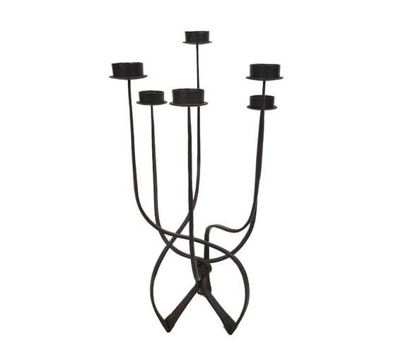 Image 1 of Grand Chandelier Vintage • Fer Forgé • 1900