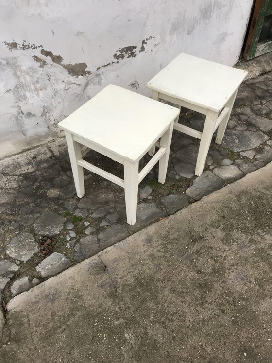 Set di Sgabelli Dipinti, anni '40 – Rustic (photo 2 of 7)