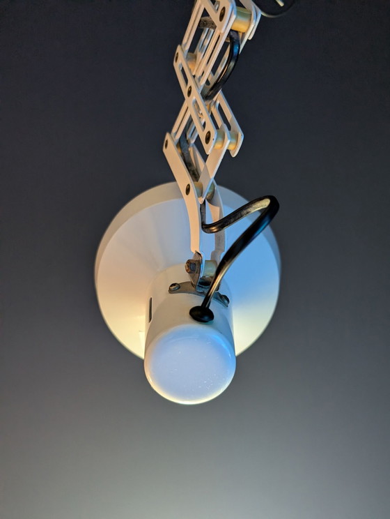 Lampada a forbice industriale vintage (applique a pantografo) – Metallo (photo 3 of 6)