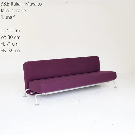 Image 1 of Sofá cama Lunar exclusivo de B & B Italia, diseñado por James Irvine.