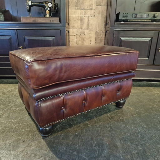 Chesterfield Ingleton hocker - Cognac