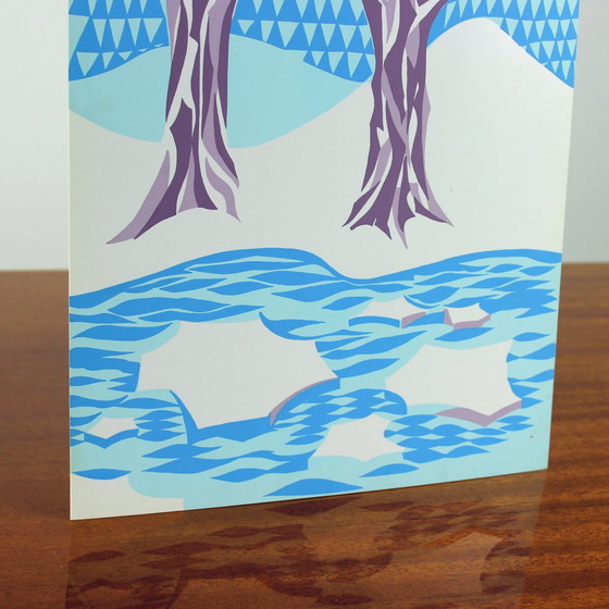 Image 1 of Panneau mural vintage tchécoslovaque de style Pop Art (années 1960)