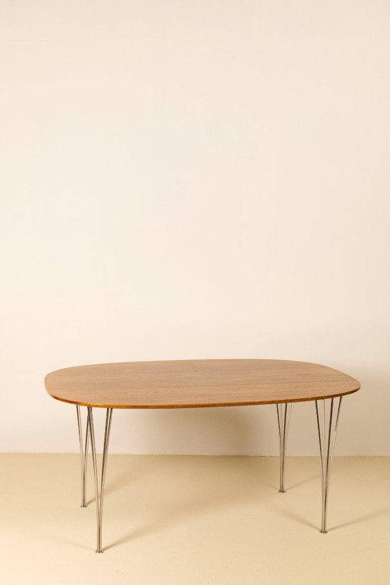Image 1 of Piet Hein & Bruno Mathsson Superellipse Dining Table, 1970's, Fritz Hansen