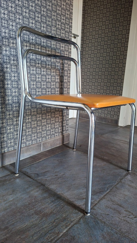 Image 1 of 3 x Vittorio Parigi & Nanni Prina for Molteni – Orix dining chairs – jaren 70