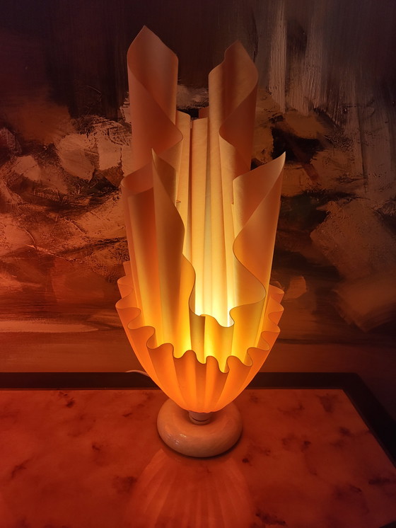 Image 1 of  2 Zakdoeklampen, Georgia Jacob design ATHENA, jaren 70, abrikoos