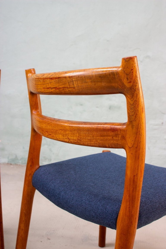 Image 1 of 2 chaises Niels Otto Möller modèle n° 84, en teck danois vintage