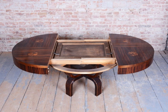 Restored Art Deco Extendable Table, by P. Follot, Ecole Boulle, France, 1920s – Paul Follot, Dining tables (photo 22 of 24)