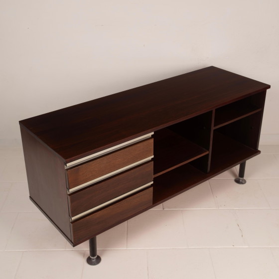 Low cabinet Pitagora by Renato Venturi and Ennio Fazioli for MIM, 1960 – MIM Roma, Metal, Mid Century Modern (photo 13 of 26)