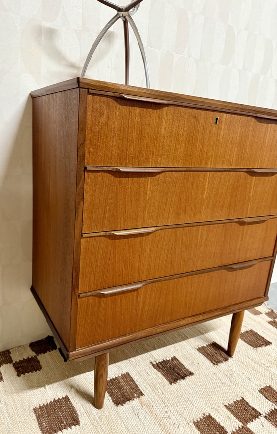 Cassettiera danese vintage | Teak | Mid-century | Anni '60 – Cassettiere, Wood (photo 4 of 7)
