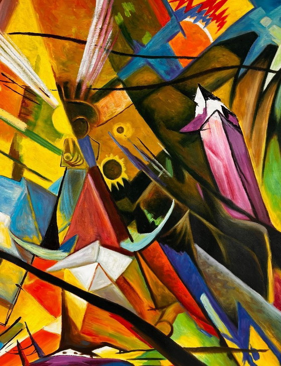 Image 1 of Franz Marc - Tyrol - Hand-painted - Oil on canvas (rolled up)