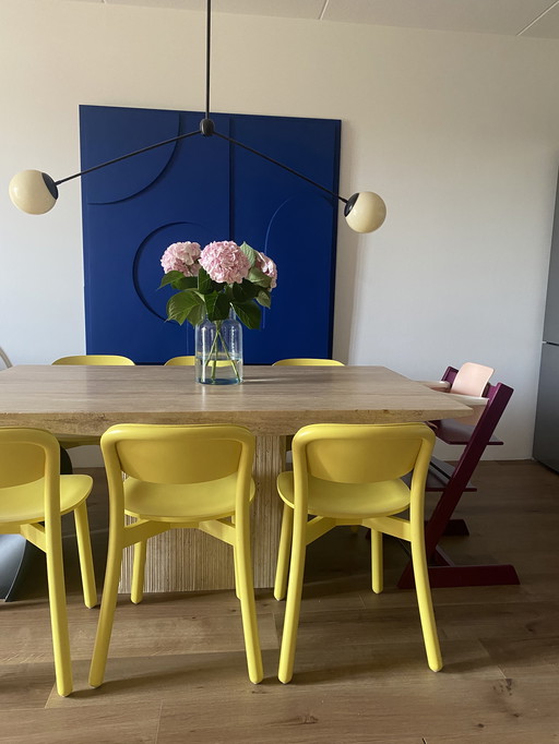 Vintage Travertine Dining Table