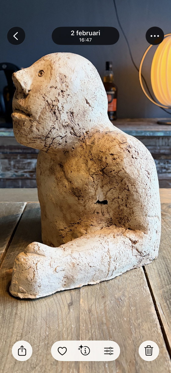 Image 1 of Scultura in ceramica di Sjer Jacobs "Running Man"