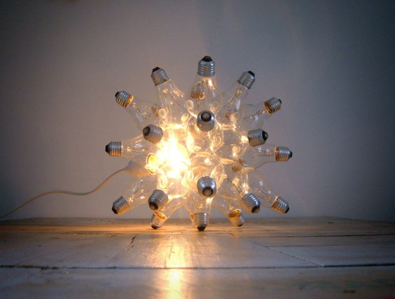 Image 1 of "Spare" design JAN PAUL /lamp constructed from 26 light bulbs