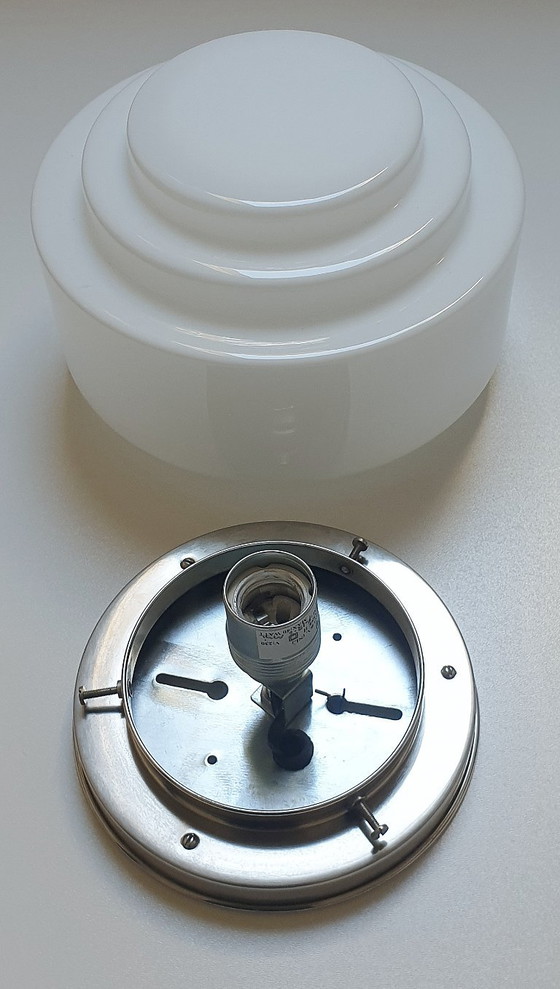 Lampada da soffitto in stile Art Déco Giso (Gispen). – Plafoniere, Glass (photo 6 of 14)