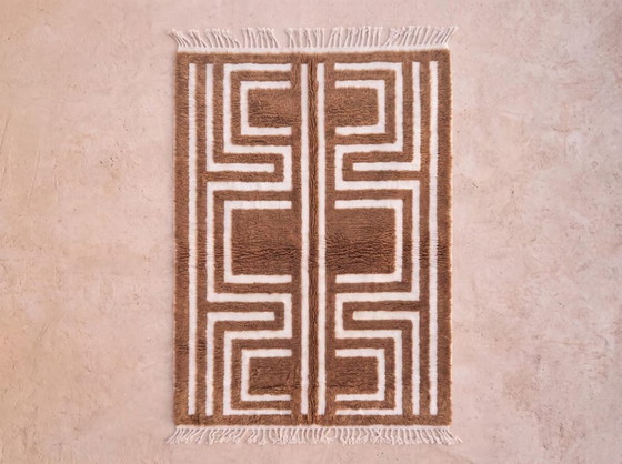 Tapis artisanal en laine naturelle 250cmx150cm – Cotton (photo 2 of 7)