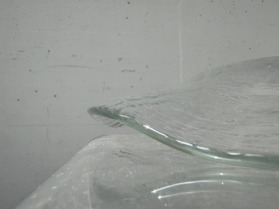 Image 1 of Kleine Glasi Hergiswil Glasschale mit Wellenrand, Schweiz, 1960er–1970er Jahre