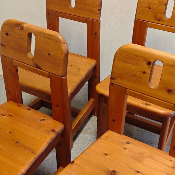 Image 1 of Vintage Pine dining room chairs