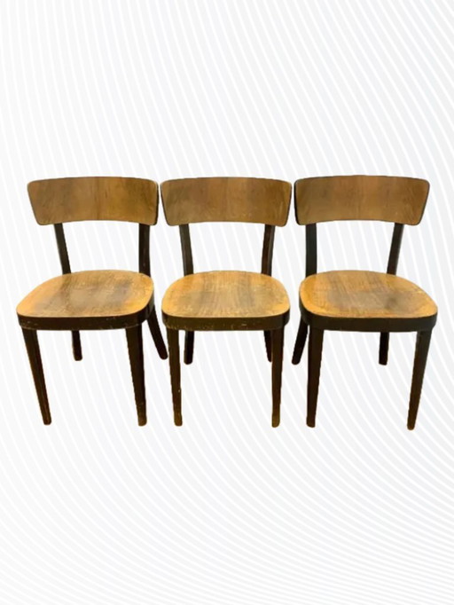 Retro Chairs, Thonet, 1950s, Czechoslovakia