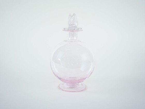 Image 1 of Glaskaraffe, italienisches Design, 1970er Jahre, hergestellt in Italien