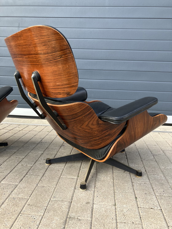 Image 1 of 2x Eames Lounge Chair Contura/Fehlbaum 1950er Jahre
