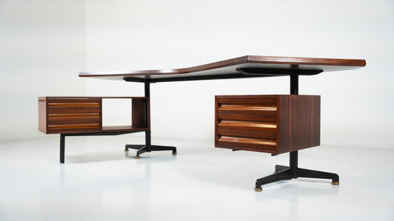 Image 1 of Boemerang T96 bureau door Osvaldo Borsani voor Tecno, Italië, 1960S