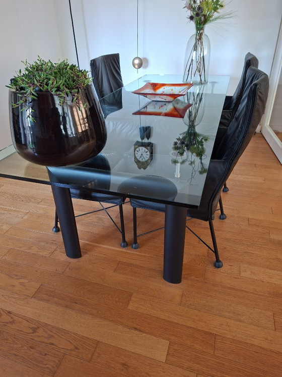 Design Tempered Glass Table – Cassina, Dining tables, Metal (photo 4 of 6)
