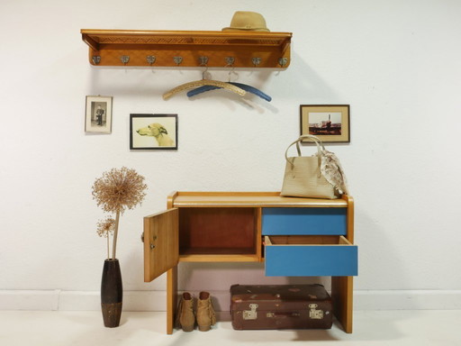 Suite da corridoio vintage / set di appendiabiti da corridoio, anni '60, Germania