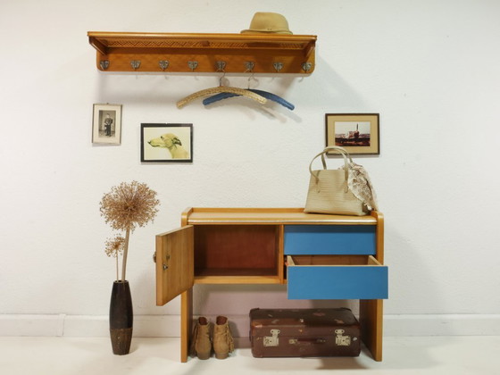 Image 1 of Vintage vestibule suite / set van vestibule kapstok, jaren '60, Duitsland