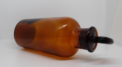 Amber apothecary bottle 1 liter