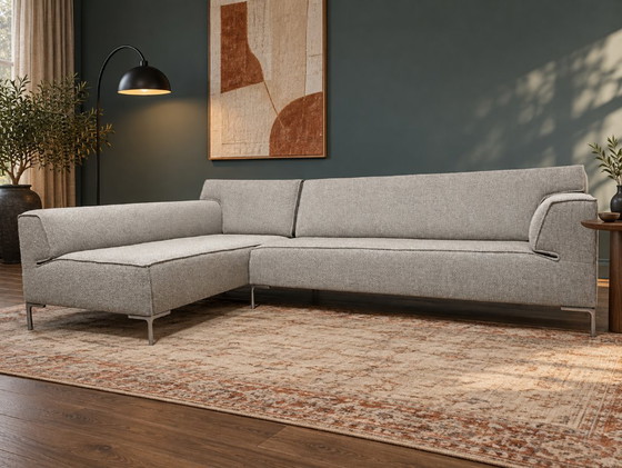 NEWLY UPHOLSTERED Design on Stock Bloq Corner sofa + WARRANTY, Other, Metal, Grey, Modern (photo 2 of 7)