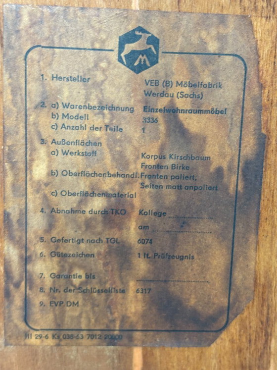 Image 1 of Vintage sideboard / chest of drawers / mid-century cabinet – 1960s