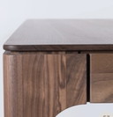 Scandinavian dining table Rikke walnut