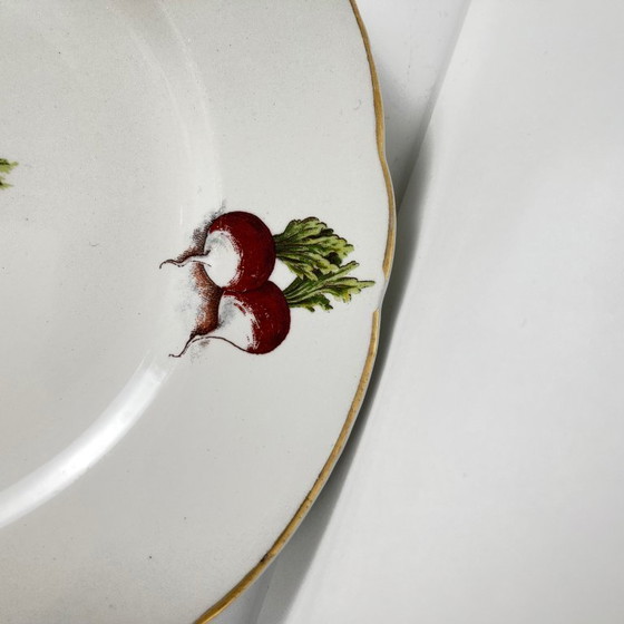 Image 1 of Set di piatti da dessert Lunéville "Le Potager" da 6 KG, anni 1950/70