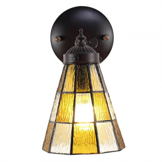 Tiffany Wandleuchte, Wandleuchten, Kristall, Glas, Orange (Foto 3 von 4)