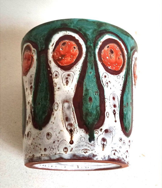 Image 1 of Vaso in ceramica Vallauris, anni '70, altezza 14,2 cm
