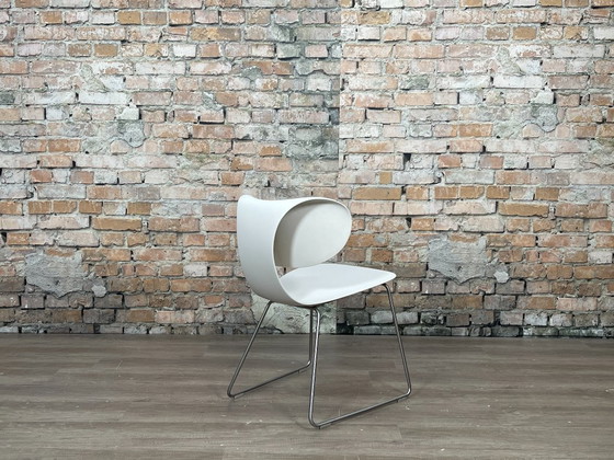 Sawaya & Moroni Maxima Set of 6 – White | William Sawaya – Dining chairs, Plastic, Chrome (photo 12 of 12)