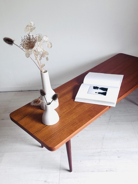 Vintage Teak Coffee Table 1960s – Wood (photo 5 of 9)