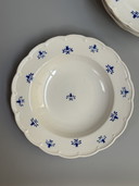 Boch Frères La Louvière, Ensemble de 6 assiettes creuses vintage, vers 1940