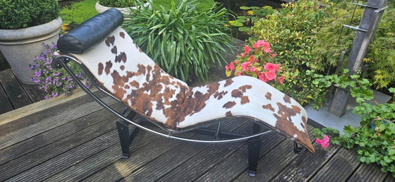 Réplica Corbusier Chaise Longue LC4, Sillones, Cromo, Negro (foto 3 de 8)