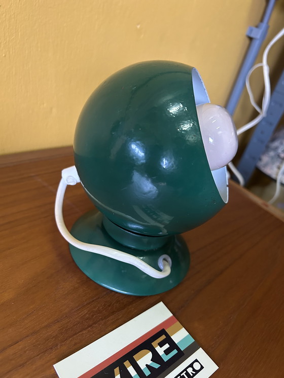 Image 1 of Vintage jaren 70 groene bol lamp, Abo Randers Denmark