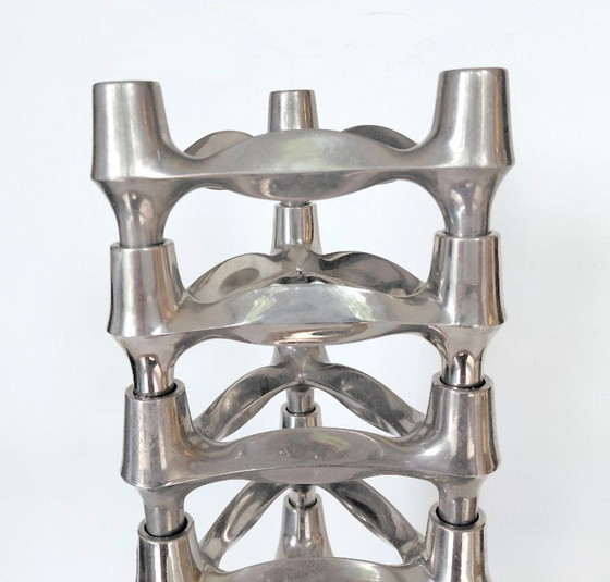 Set de 8 Bougeoirs BMF Stoff-Nagel empilables Design Années 60/70 – BMF Stoff Nagel, Bougeoirs et chandeliers (photo 5 of 14)