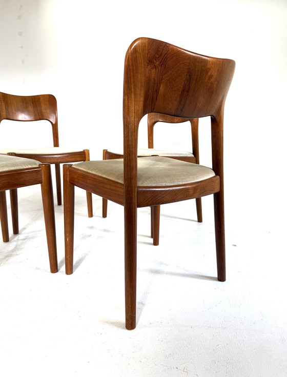 Image 1 of 4x dining room chair model 'Ole', Koefoeds Hornslet '70