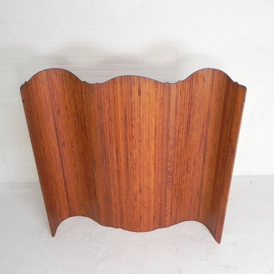 Image 1 of Separador de ambientes S.N.S.A. con listones de pino estilo Baumann, década de 1950.