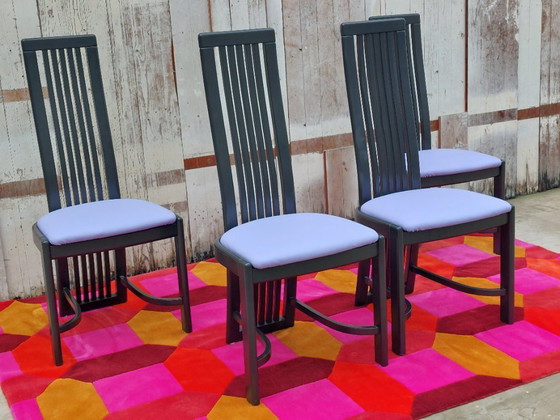 Image 1 of Sedie modello L4k 252 di Liberty, set di 4. Design