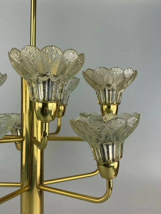 Image 1 of 60s 70s lamp plafondlamp kroonluchter kroonluchter glas space age