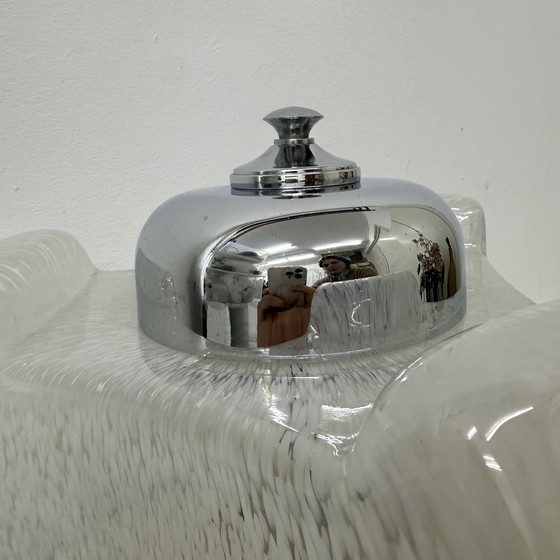 Image 1 of Lampadaire en verre italien de style Mid Century Carlo Nason pour Mazzega, années 1970