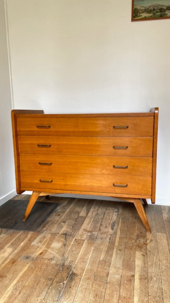 Vintage ladekast met kompasvormige poten – Ladekasten, Wood (photo 7 of 42)