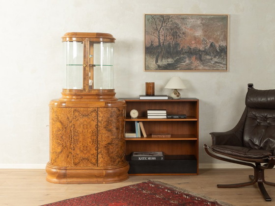 Image 1 of Vintage Art Deco vitrinekast uit de jaren 1930