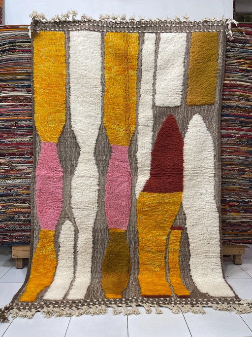 Traditioneel Marokkaans Wollen Vloerkleed 140/260cm – vloerkleden en tapijten, Wool