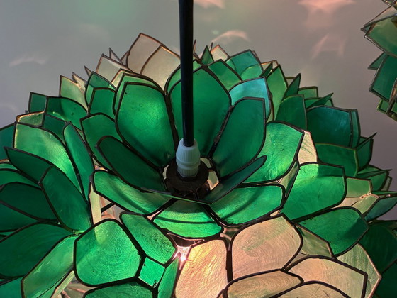 Image 1 of 1x ceiling lamp Lotus 1960 Rausch Leuchten lamp